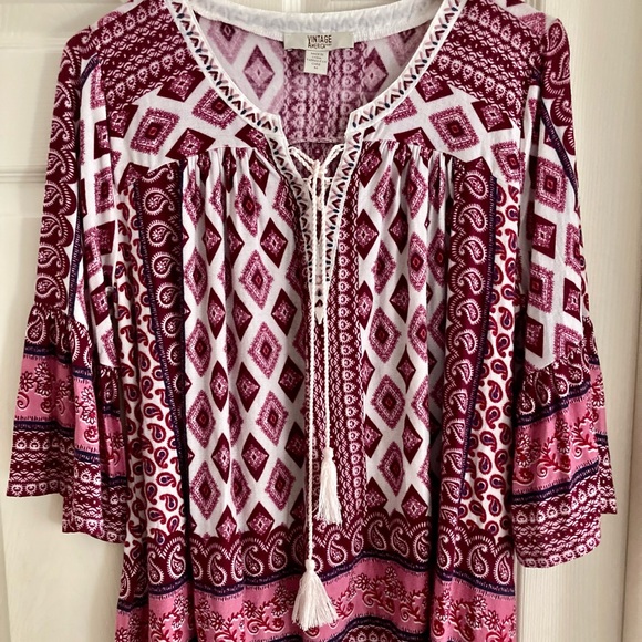 Vintage America Casual Top Size M - Picture 1 of 3